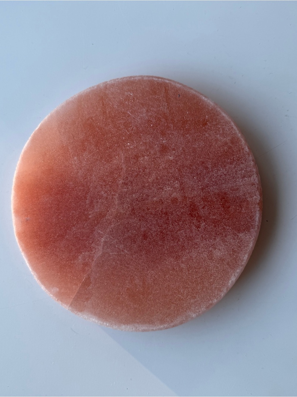 Round Pink Himalayan Salt Serving Stone